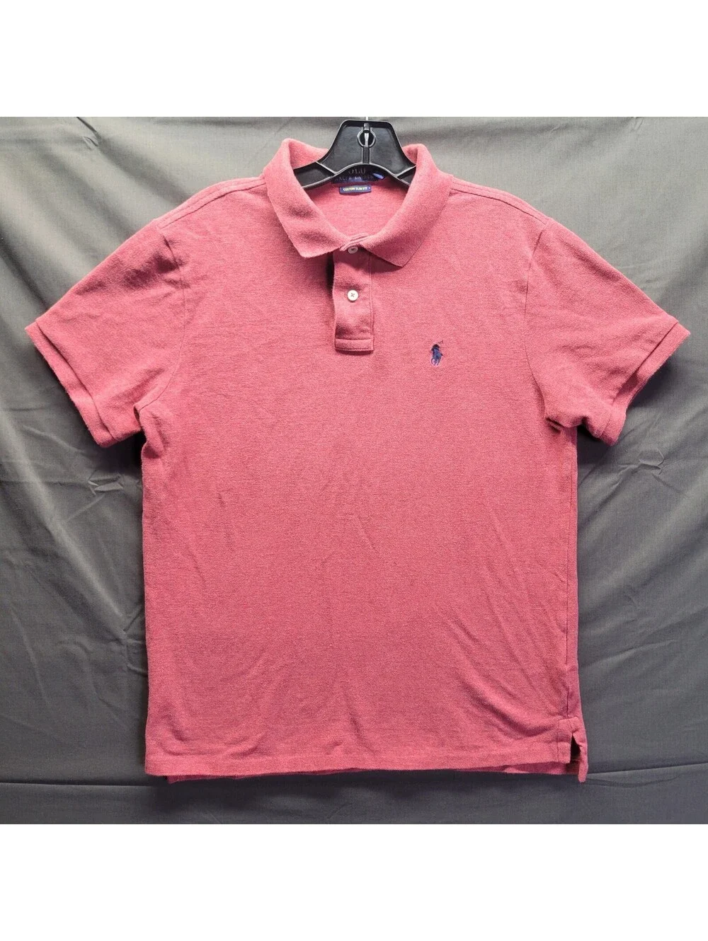 Polo Ralph Lauren Custom Slim Fit Red Polo Shirt Sz L